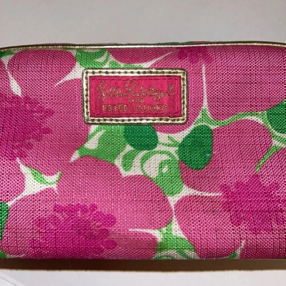 Lily Pulitzer Pink cosmetics bag